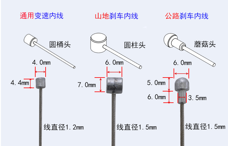 Núi đường xe tốc độ biến không gỉ dây chuyền sản xuất dòng phanh v phanh dây lõi trống phía sau dây phanh Shimano GM