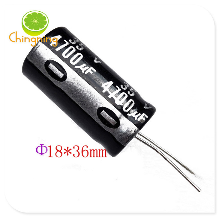 35V4700uF electrolytic capacitor 18X36 RM black silver letter tube amplifier filter