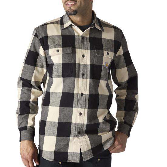 Carhartt Loose Fit Heavyweight Shirt Plaid Thick Flannel Shirt 107013 Carhartt Loose Fit Heavyweight Shirt Plaid Thick Flannel Shirt 107013