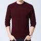 Được sản xuất trong áo len cashmere Erdos nam trung niên và người cao tuổi cổ tròn áo len dày áo len mùa đông kích thước lớn - Áo len Cashmere