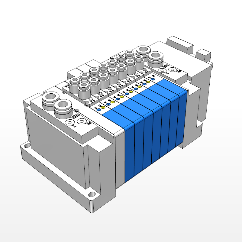 SMC integral gas valve SS5Y3-12FW Plastic valve seat Japan Imports New Valve Group Pneumatic Control Valve