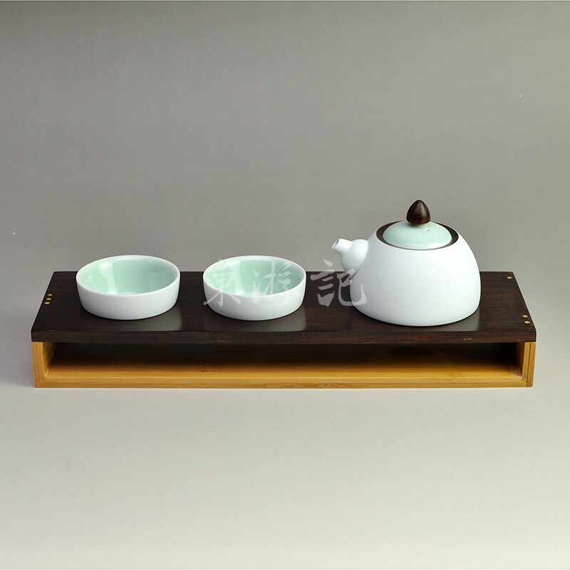 婺州窑瓷器　中華　茶器　陶器　セット Yongfengyuan 6ピース中華茶器セット - 磁器ギフトボックス