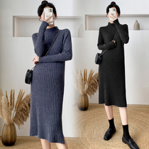 Pregnancy Woman Dress Autumn Winter Clothing Dress Fashion style Dress Fashion style New spring and autumn style New knitted sweater with undershirt length dress