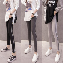 Hong Kong Tide Card Spring Autumn Monolayer Thin single pure cotton sports webbing inner wearing tight elastic big code outwear and underpants woman