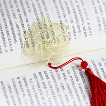 Simple Azalea bookmark gilded plant Creative Revolutionary flower Yanan spirit creative gift design