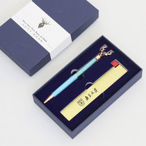 University bookmarks inspirational creative brass signature pen hollow metal college entrance examination blessing to send students exquisite set