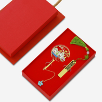 Metal Classical Bookmarks U Disk Set Features Scenic Garden Architecture Suzhou Hangzhou Students Use Gifts to Send Teachers