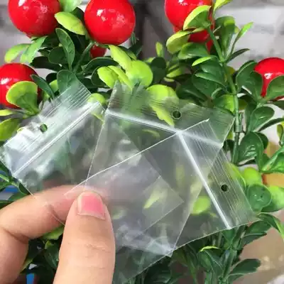 Factory PE bone hole ziplock bag spare buckle bag hanging hole small bag bone hole hole hole hole hole spare bag spot