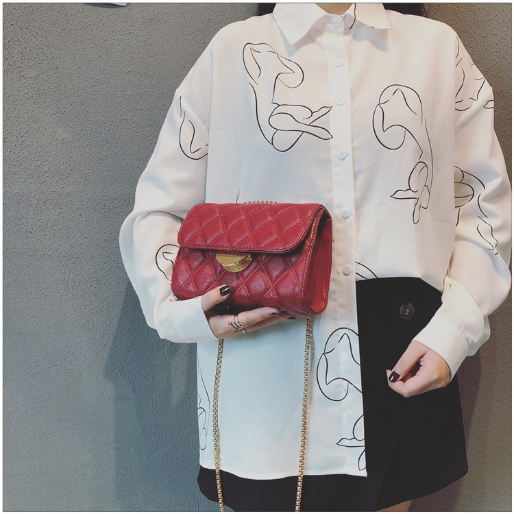 2019 mới túi nhỏ mùa hè nhỏ tươi nhỏ ck hạn chế nước ngoài cao cấp cảm giác túi xách nhỏ Pháp - Túi xách nữ túi xách nữ da mềm hàng hiệu