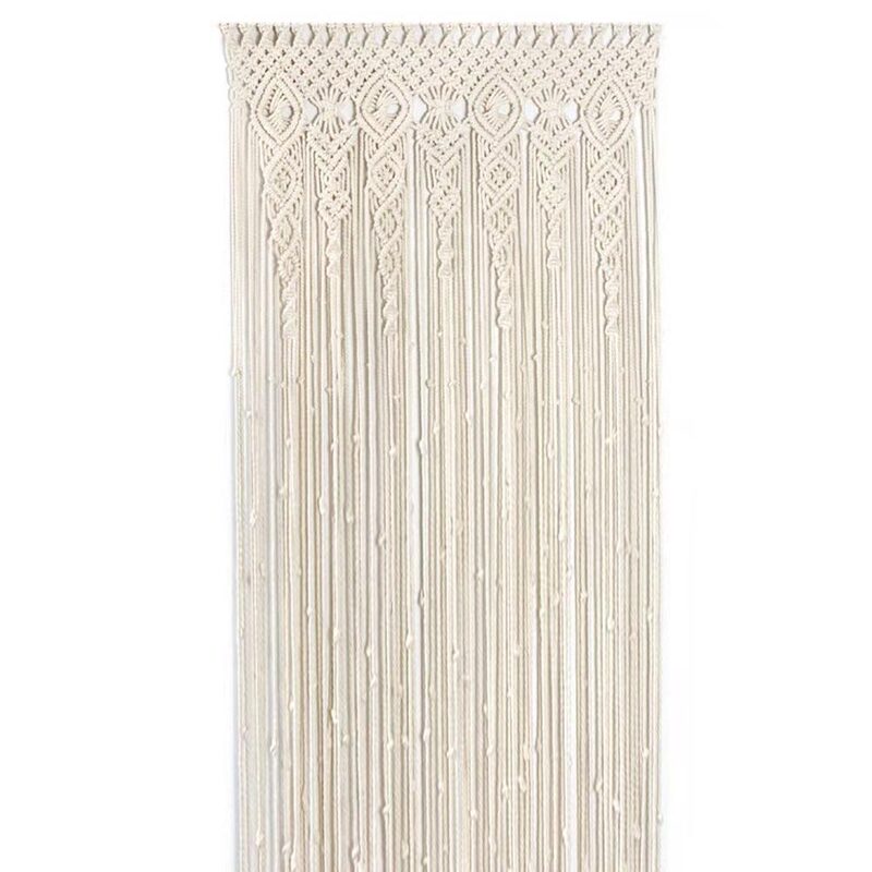 Hand-Woven Door Curtain Tapestry, Bohemian Style, Handmade Cotton Thread Woven Curtain, B&B Home Furnishing Decoration Tapestry