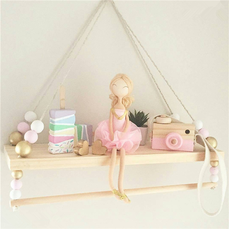 Nordic Ins Princess Room Wall Trim Wood-set Hanging Plate Baby Boy-Room-Like Room Soft Furnishing Wall Hanging Accessories
