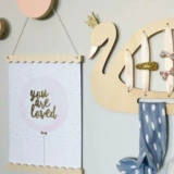 Брендовое детское настенное крепление, лебедь, повязка на голову, заколка для волос, коробка для хранения