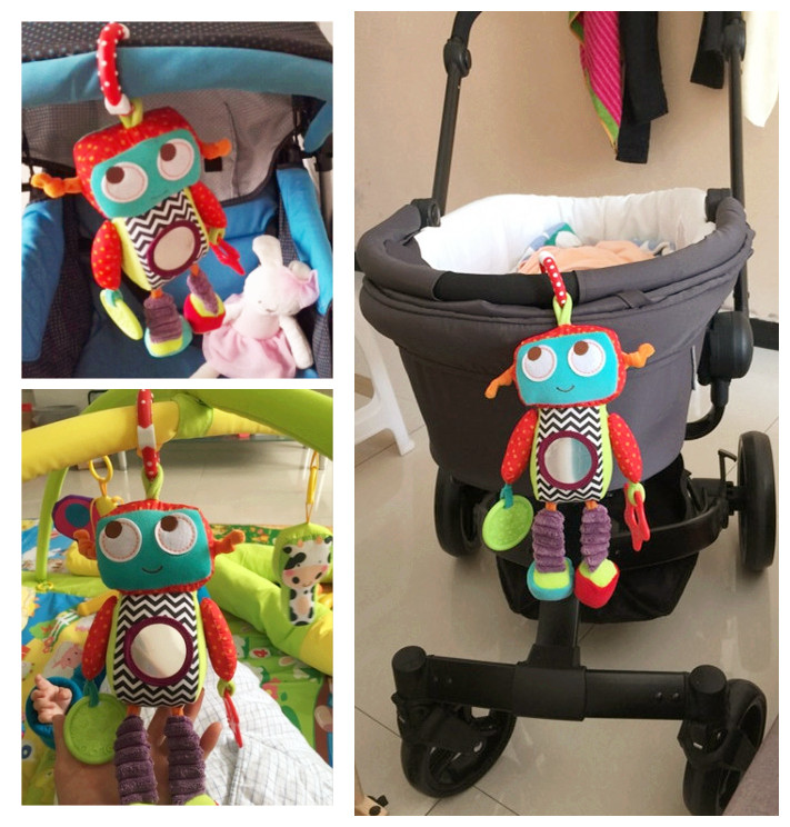 Export Brand Multifunction Robot Car Pendant Bed Hang Stroller Hang Doll 0-1 Year Old Baby Puzzle Toy
