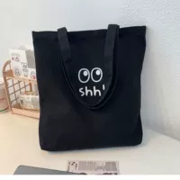 Canvas Bag-Shh Black