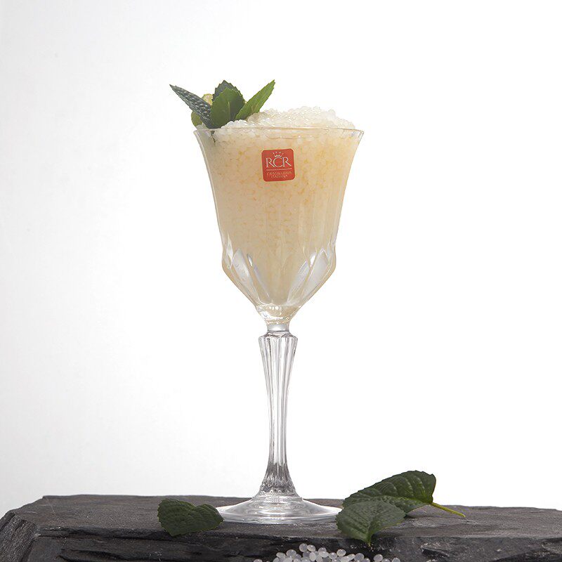 Italy imports European-style RCR crystal striped cocktail glass high-footed glass champagne red wine Madini cup