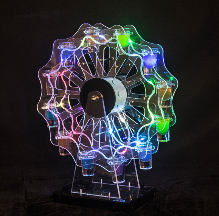 Imperial Wine Furniture Motian Wheel Bullet Rack LED Luminous Bullet Rack Creative Cocktail Rack