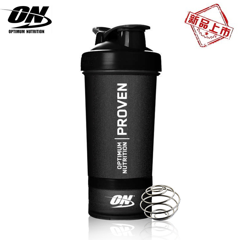 ON official original protein muscle powder scale shaker cup portable powder box three-layer stirring milkshake sports water cup
