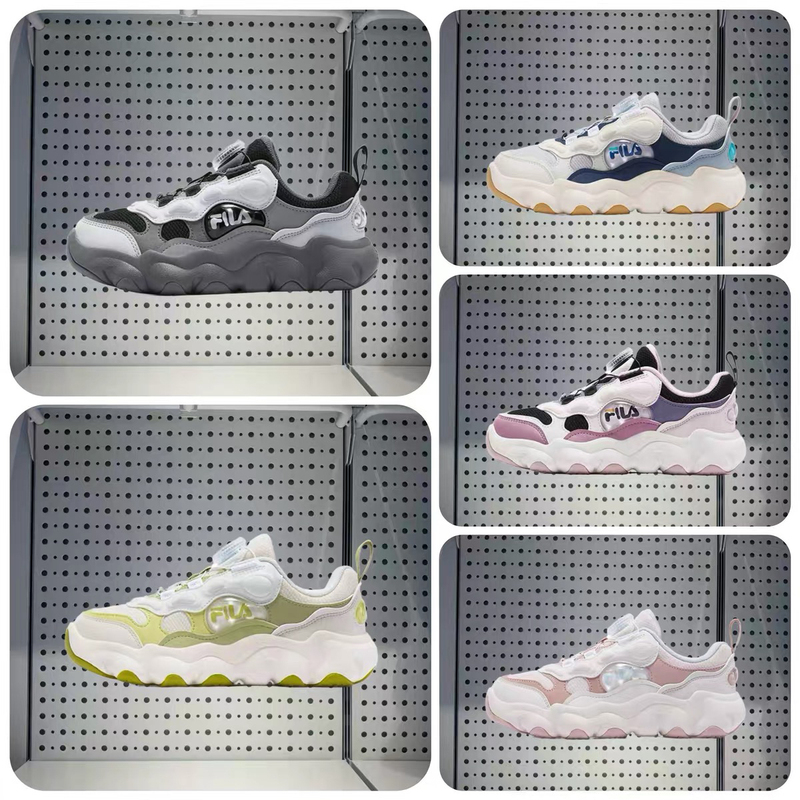 Fila Children's Basketball Shoes 2025 Winter Model Boys and Girls Knob Pea Shoes Running Shoes K15B541201