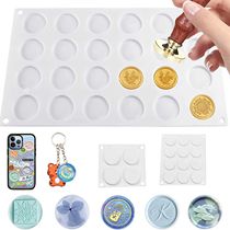 Wax Seal Stamp Mold Silicone Pad Mat 4 12 24 Cavity DIY Craf