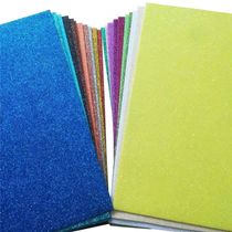 10 Sheets Glitter Foam Paper Paper DIY Craft Gold Powder EVA Spong