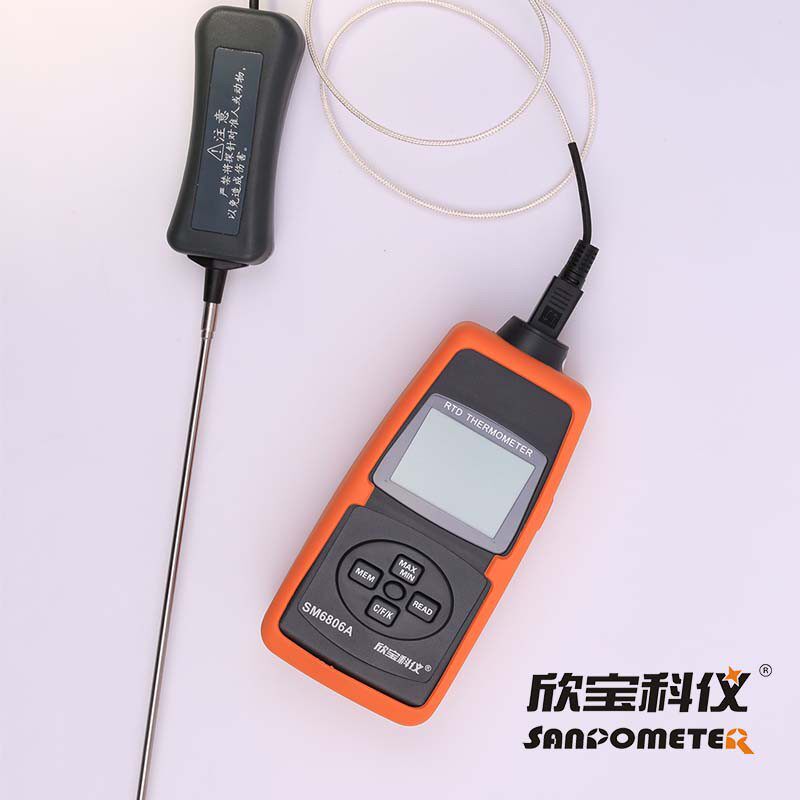 Platinum resistance thermometer SM6806A with PT100 type platinum resistance temperature monitor DT6806A old