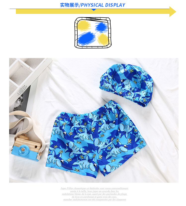 Trẻ em của Đồ Bơi Trai Bơi Quần Thanh Niên Nhỏ và Vừa Trai Bé Chia Đồ Bơi Bơi Mũ Boxer Swimwear đồ bơi cho be gái 14 tuổi