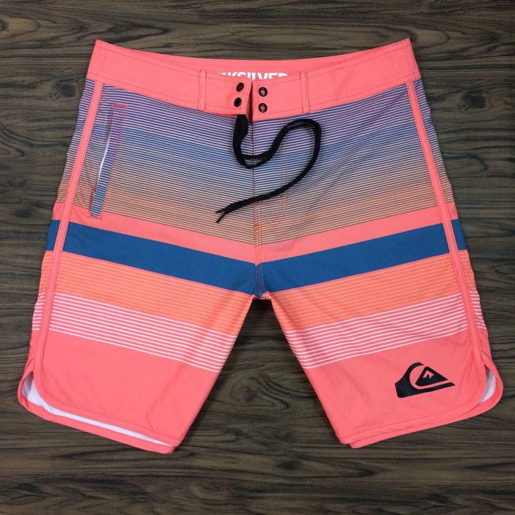 New quiksilver men's quick-drying beach pants fitness competition shorts loose casual five-point pants summer swimming trunks