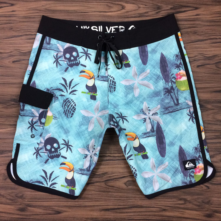 New quiksilver men's quick-drying beach pants loose large size surf pants loose five-point pants fitness competition pants