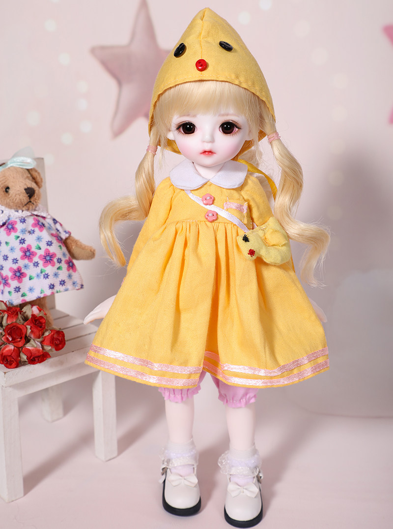 BJD baby clothes SD baby clothes 1 4 1 6 little yellow chicken suit Cute baby clothes can be customized size