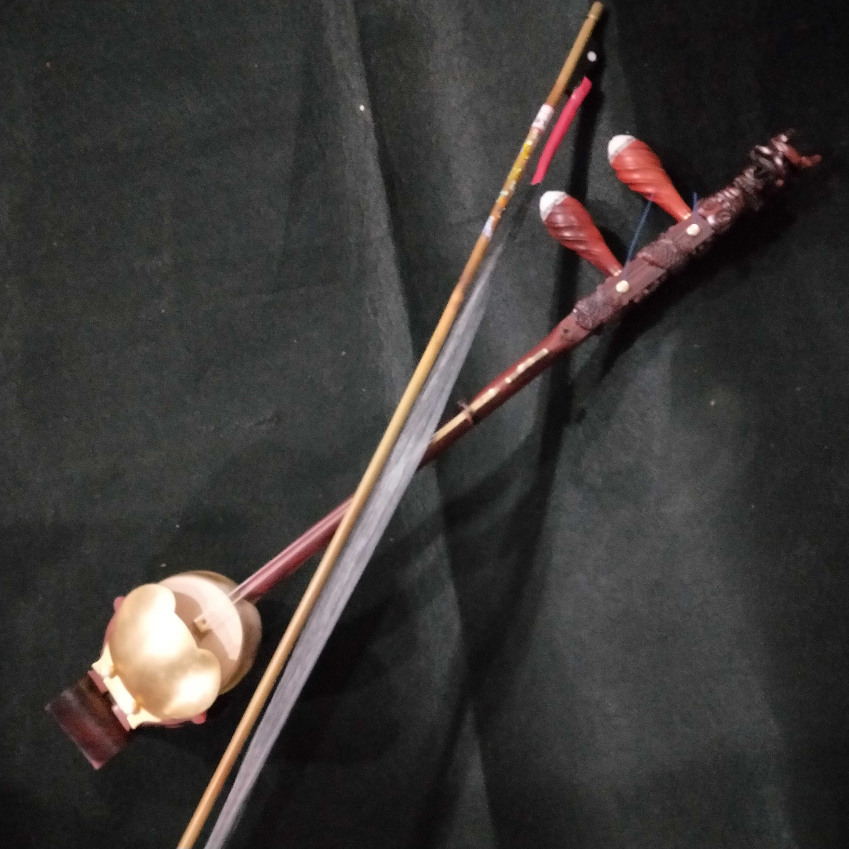 Dragon Head Henan Opera Banhu Copper Shell Henan Opera Banhu Red Sandalwood Dragon Head Banhu