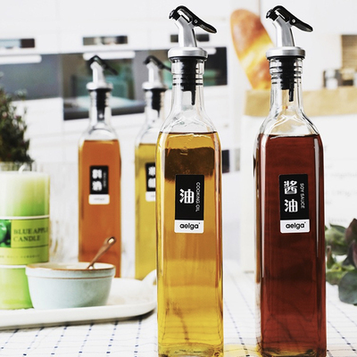 【买二送一】家用按压扣玻璃油壶