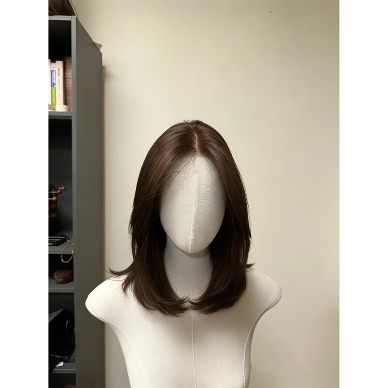 Mist-Like Series [Yoo Ji-Min] Natural Age-Reducing Layered Collarbone-Length Full Head Wig