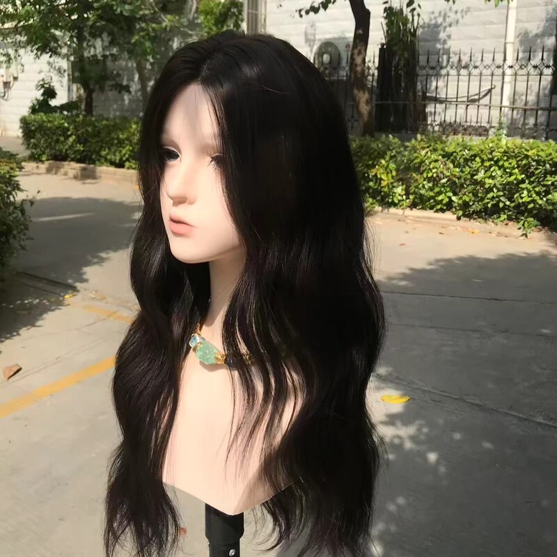 【Ye Shuhua】Imitation Hand-Tied Scalp Layered Curly Hair Wig Full Head Set 【Ye Shuhua】Imitation Hand-Tied Scalp Layered Curly Hair Wig Full Head Set