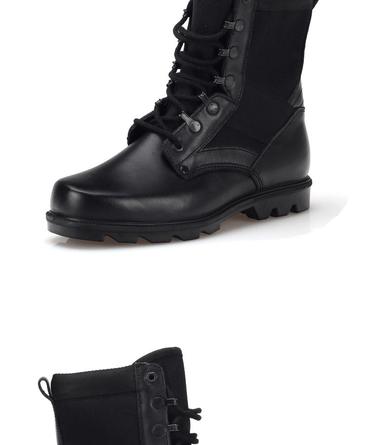 Bottes militaires en cuir - choc - Ref 1396963 Image 15