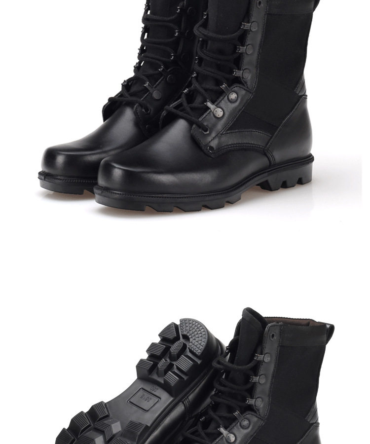 Bottes militaires en cuir - choc - Ref 1396963 Image 19