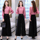 Professional wide-leg pants suit female 2023 spring and autumn new fashion temperament goddess Fan Yujie high waist drape two-piece suit