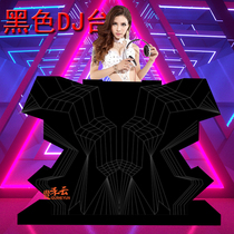 Customized acrylic black disc table audio slow shake bar DJ counter bar nightclub clearing bar entertainment venue bar table