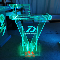 Bar Nightclub KTV DJ Table Acrylic Light Bar Screen Scale Audio Console