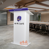 Acrylic podium conference desk transparent presentation desk reception desk training host European-style welcome desk