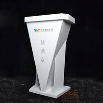 Acrylic White Table Speaker Desk Transparent Accounting Desk School Desk Fashion Checkout Desk