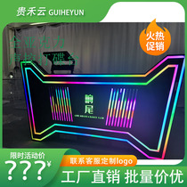 Customized black acrylic dj bar glowing sound control lift KTV atmosphere desk