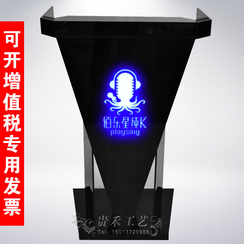 Movie City Ticket Desk with lamp KTV Bar Luminous Décor Parking Desk Speaking Desk Receptionist Desk Reception Desk Desk table