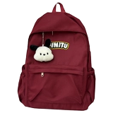 Ранец, брендовая ретро универсальная сумка через плечо, красный вместительный и большой рюкзак, в корейском стиле, для средней школы, подходит для подростков, подходит для студента