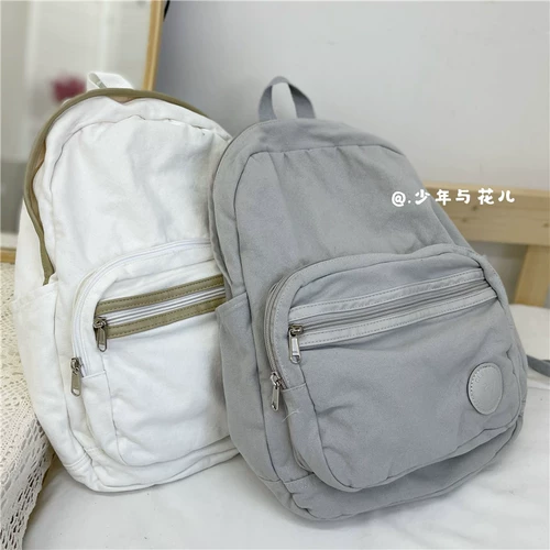 Ретро вместительный и большой рюкзак, универсальный ранец, сумка через плечо, подходит для студента, в корейском стиле