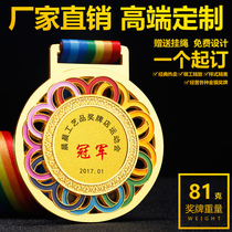 New Medals Customized School Games Kindergarten Metal Medal Childrens Gold Medal Universal Gold and Silver Bronze Medal