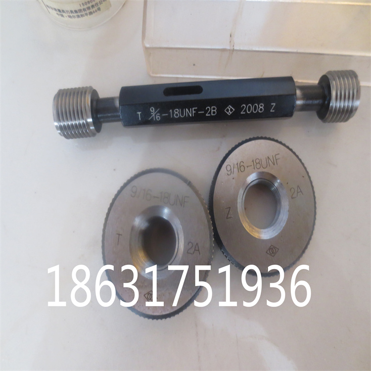 PUSHBUTT serrated thread plug ring gauge ACME American 29 degree trapezoidal thread gauge ACME thread tooth gauge