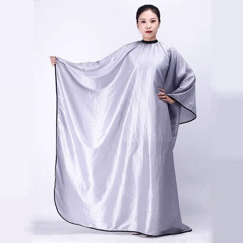 Длинная высококлассная антистатическая электрическая накидка, парикмахерский фартук для стрижки волос, делается под заказ, с печатью вашего логотипа