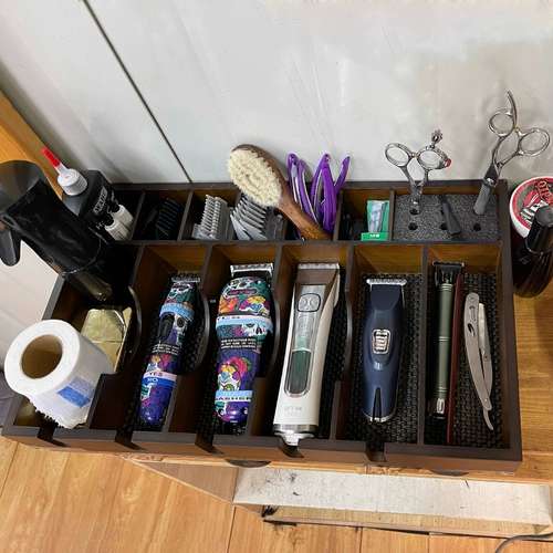 Машинка для стрижки волос, коробка для хранения, ретро ножницы для стрижки Андеркат, система хранения