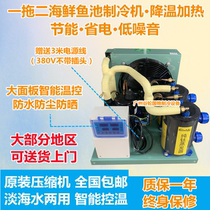 Fish tank refrigerator one drag two 1 5 2 3 5p single cold and warm seafood fish pond chiller breeding constant temperature machine