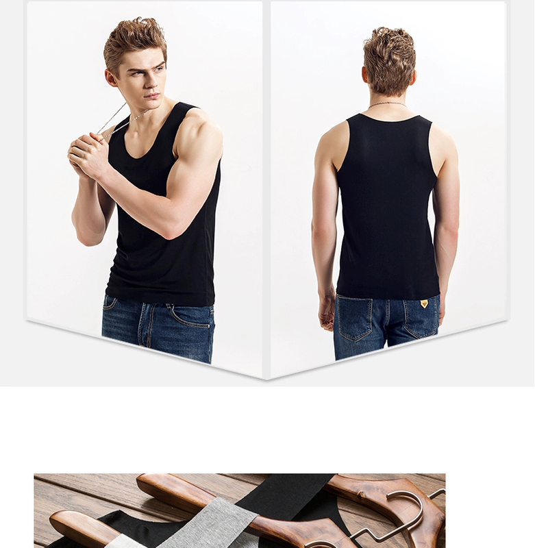 Cotton liền mạch vest nam mùa hè Slim fit chặt chẽ thể thao thoáng khí rào cản stretch Hàn Quốc phiên bản của triều thanh niên vest khoác vest nữ